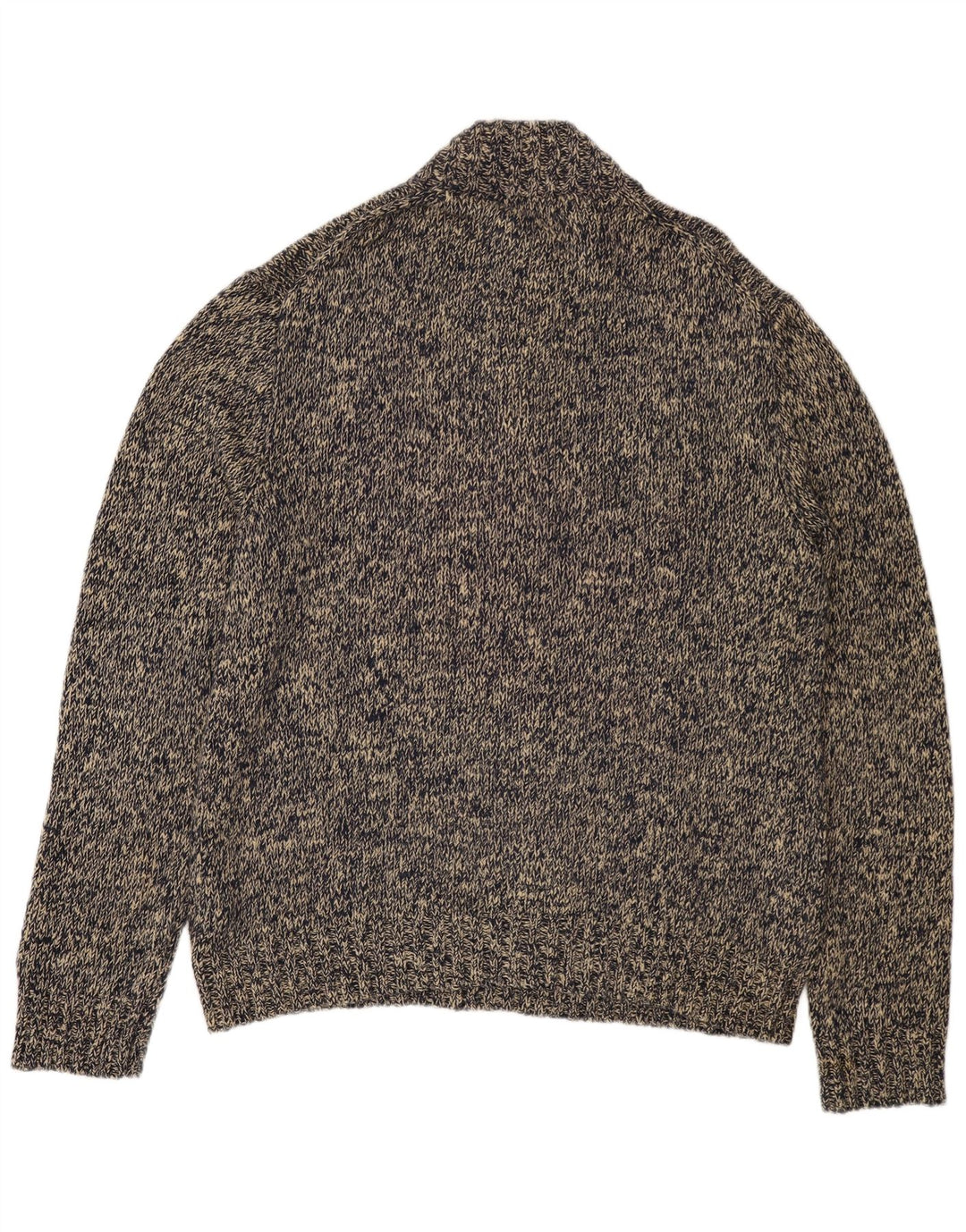 POLO RALPH LAUREN Męski sweter zapinany na guziki, 2XL, szary, bawełniany w plamki