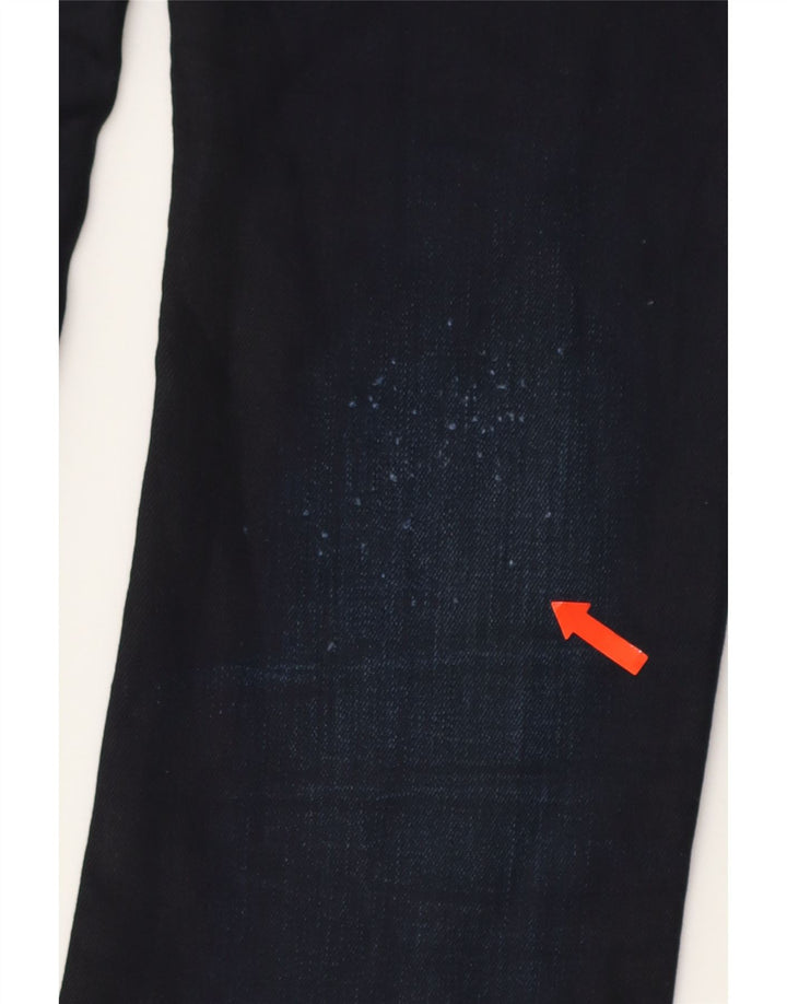 G-STAR Womens 3301 Slim Jeans W29 L26 Navy Blue Cotton Vintage G-Star and Second-Hand G-Star from Messina Hembry 