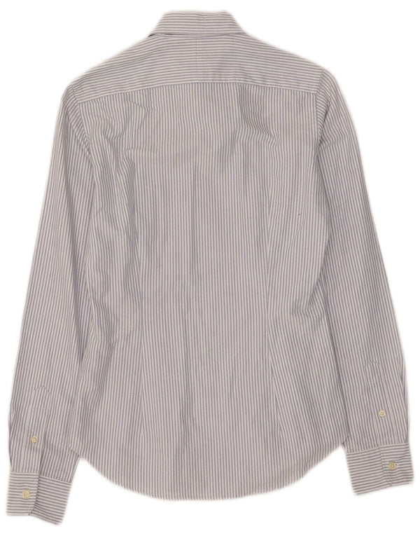 Koszula damska Ralph Lauren o dopasowanym kroju US 4, mała, niebieska, bawełniana w prążki