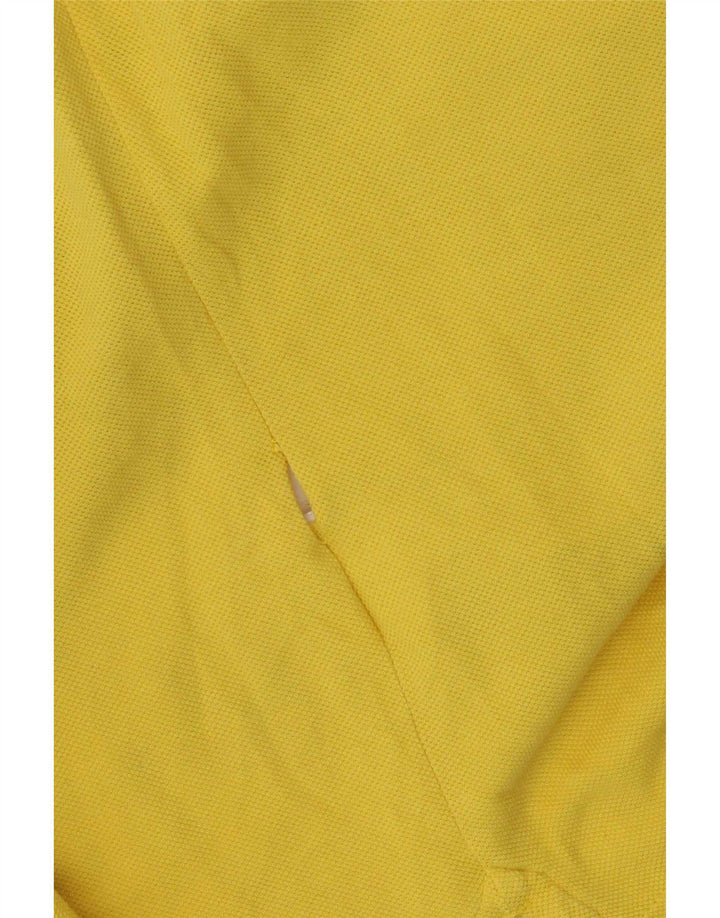 Męska koszulka polo Benetton XL, żółta, bawełniana