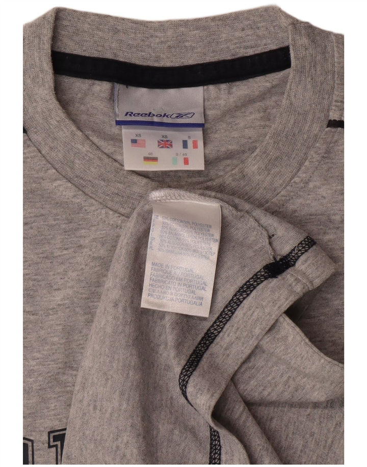 Męska kamizelka z grafiką Reebok XS, szara bawełna