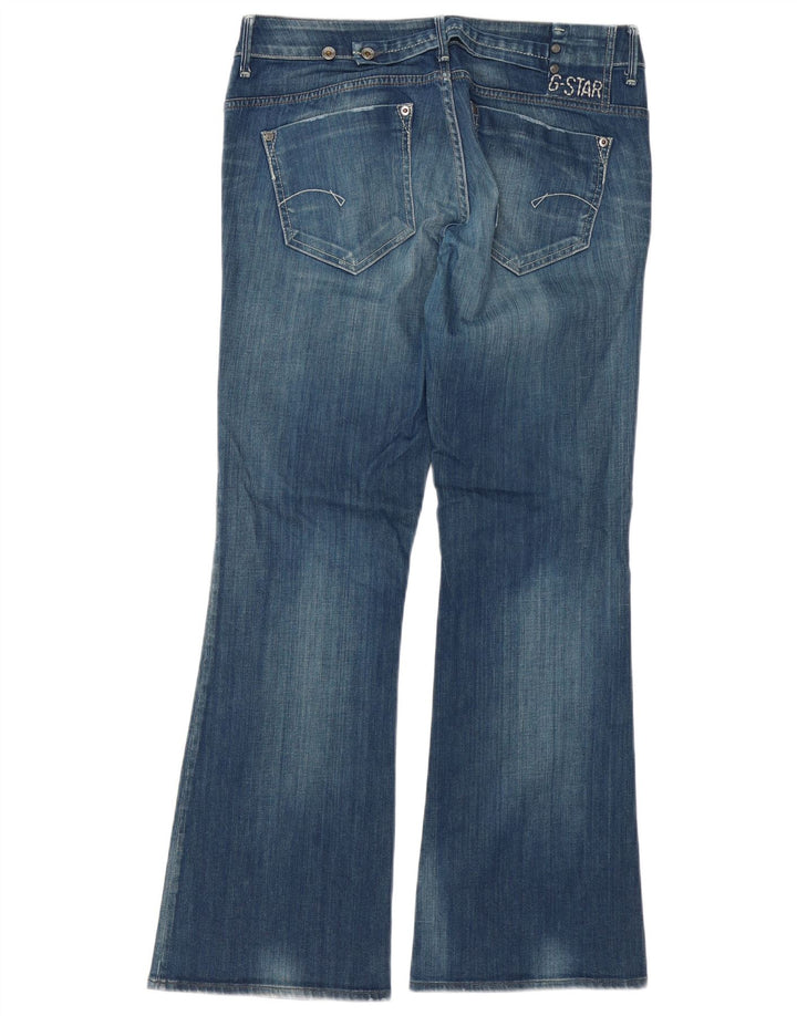 Damskie jeansy rozkloszowane G-Star W33 L32 Niebieskie bawełniane
