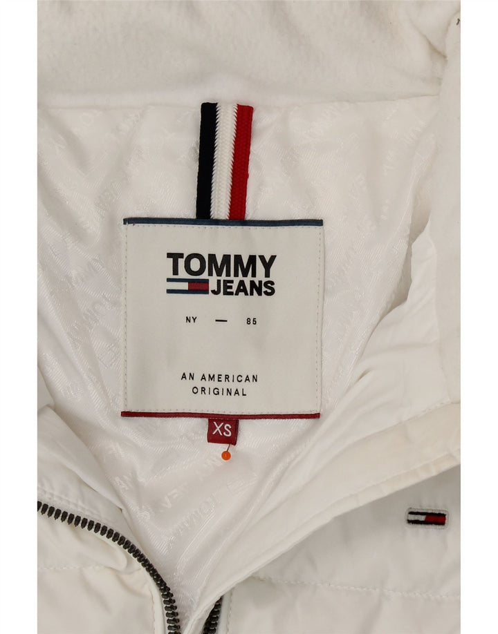 Damska ocieplana kurtka Tommy Hilfiger UK 6 XS, biały poliester