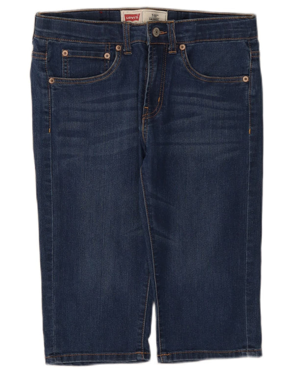 Dziewczęce Levi's 510 Skinny Denim Bermudy 15-16 lat W30 Niebieska bawełna