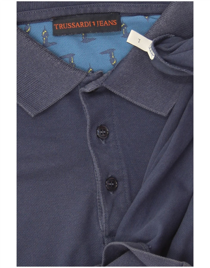 Męska koszulka polo Trussardi Jeans, duża, granatowa
