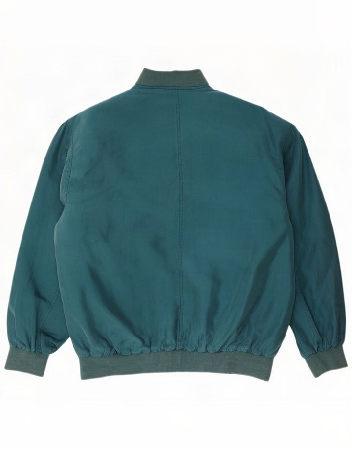 Rene Męska kurtka bomber UK 44 2XL Blue Silk