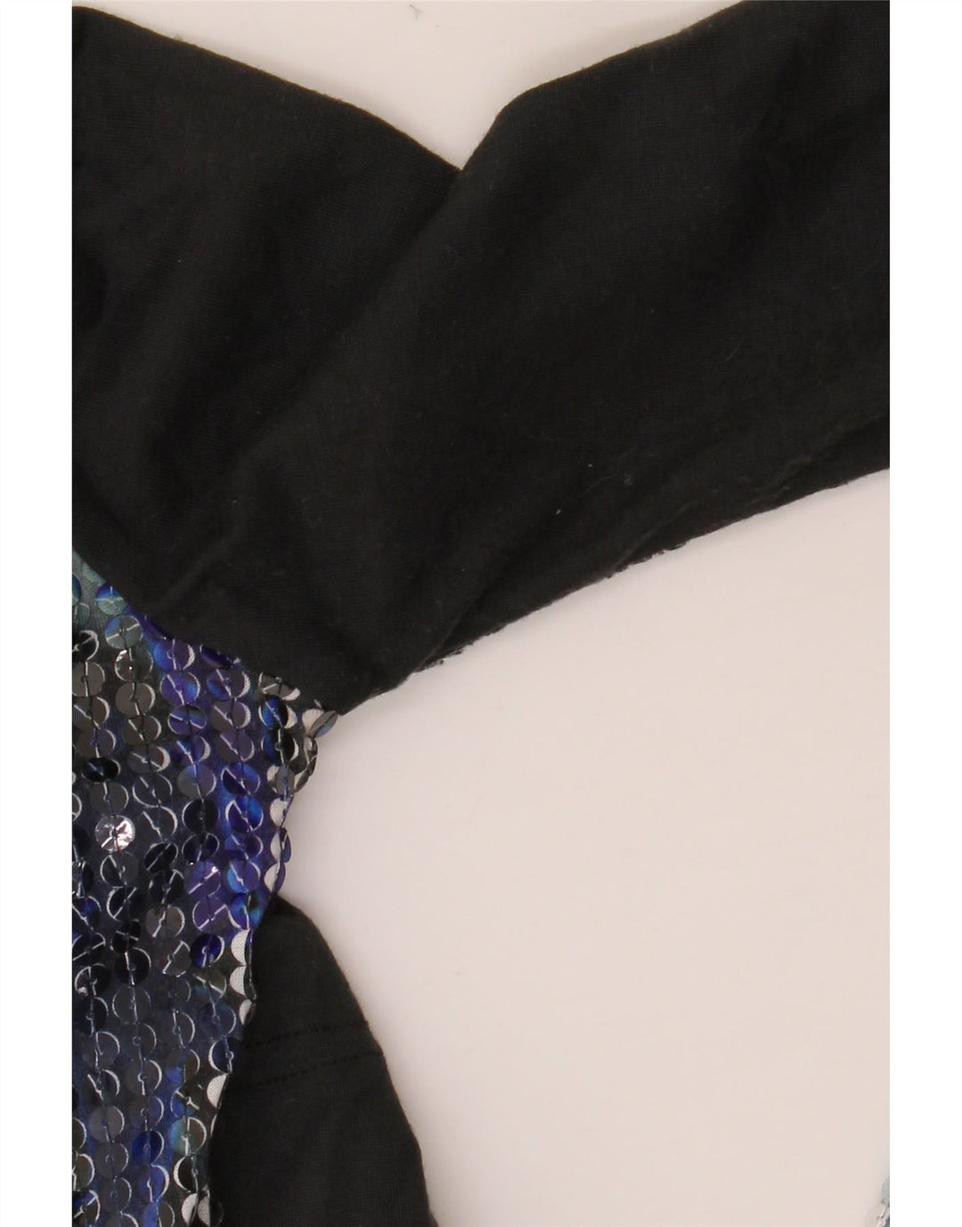 Damski graficzny top DESIGUAL z długim rękawem UK 10, mały, czarny poliester