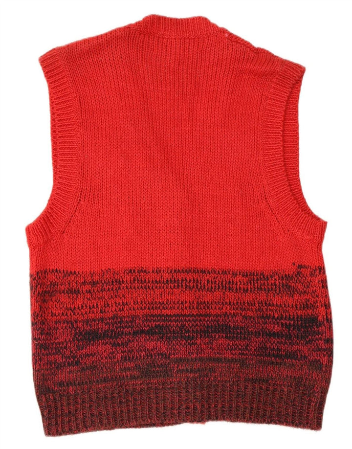 LE SFERRUZZATE Womens Cardigan Sweater UK 14 Medium Red Colourblock