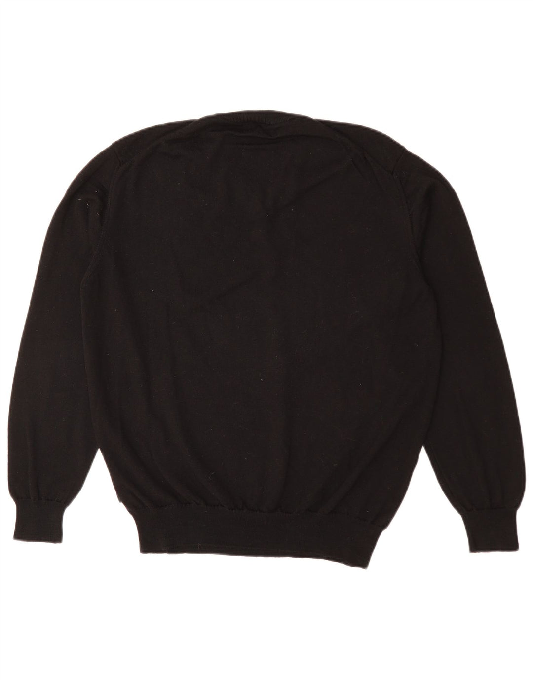 Męski sweter z dekoltem w serek HUGO BOSS, średni czarny