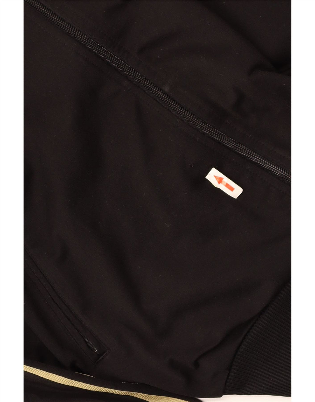 Męska kurtka dresowa ADIDAS, mała, czarna, z poliestru