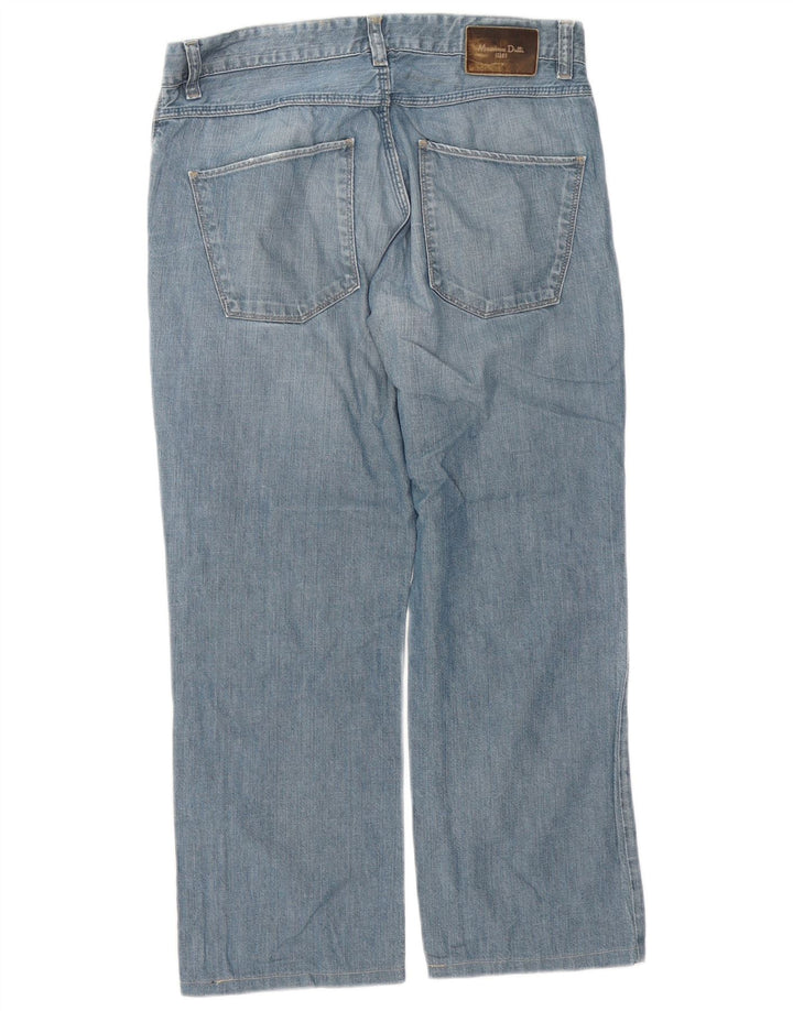 Damskie jeansy Massimo Dutti Straight W34 L26 Niebieskie