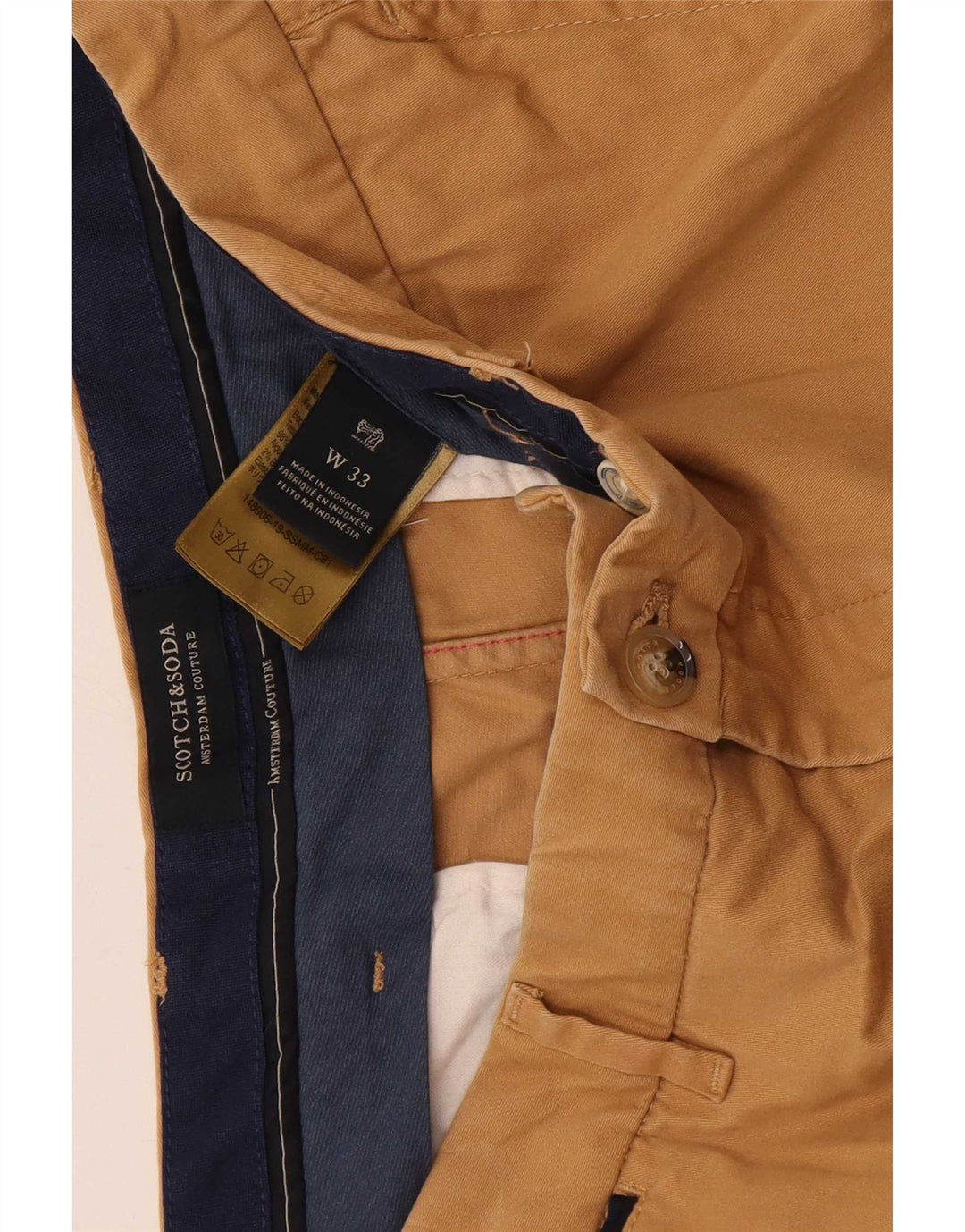 Męskie spodenki Chino Scotch & Soda W33 Średni beż, bawełna