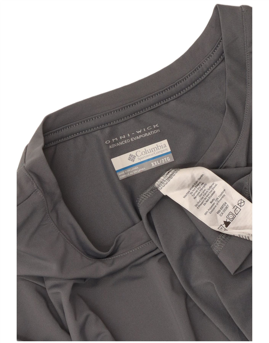 Męska koszulka Columbia Omni-Wick z długim rękawem, 2XL, szary poliester