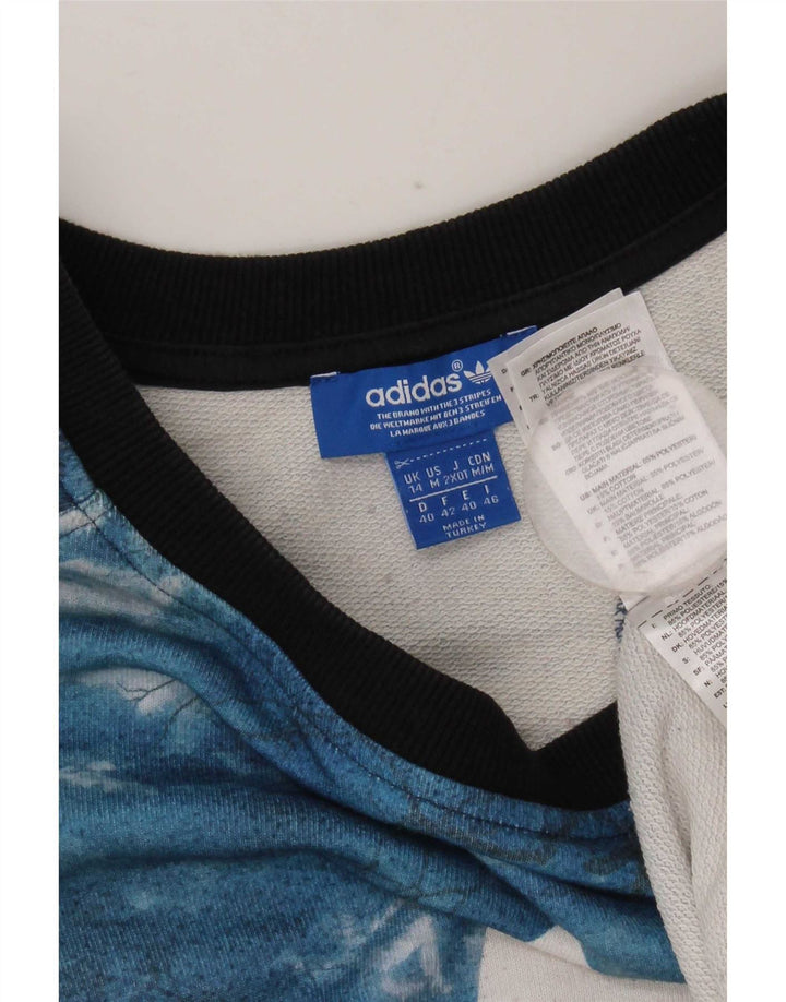 Damska bluza Adidas Graphic Jumper UK 14 Large Blue Tie Dye Polyester