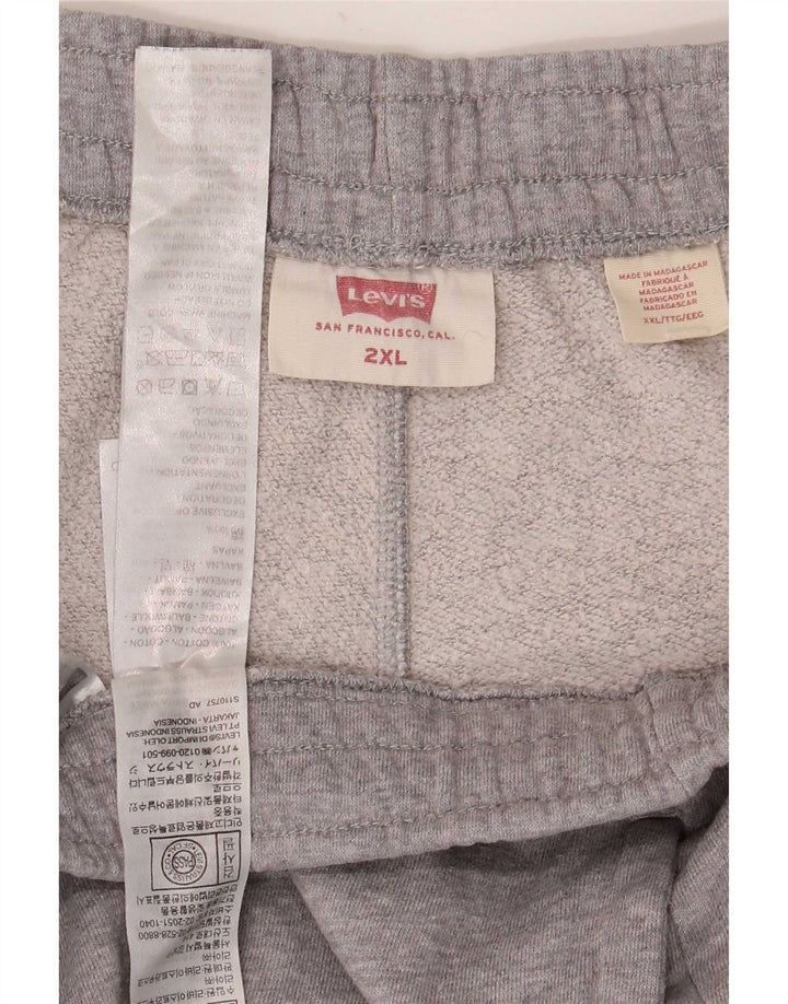 Męskie spodnie dresowe Levi's Joggers 2XL Szara bawełna