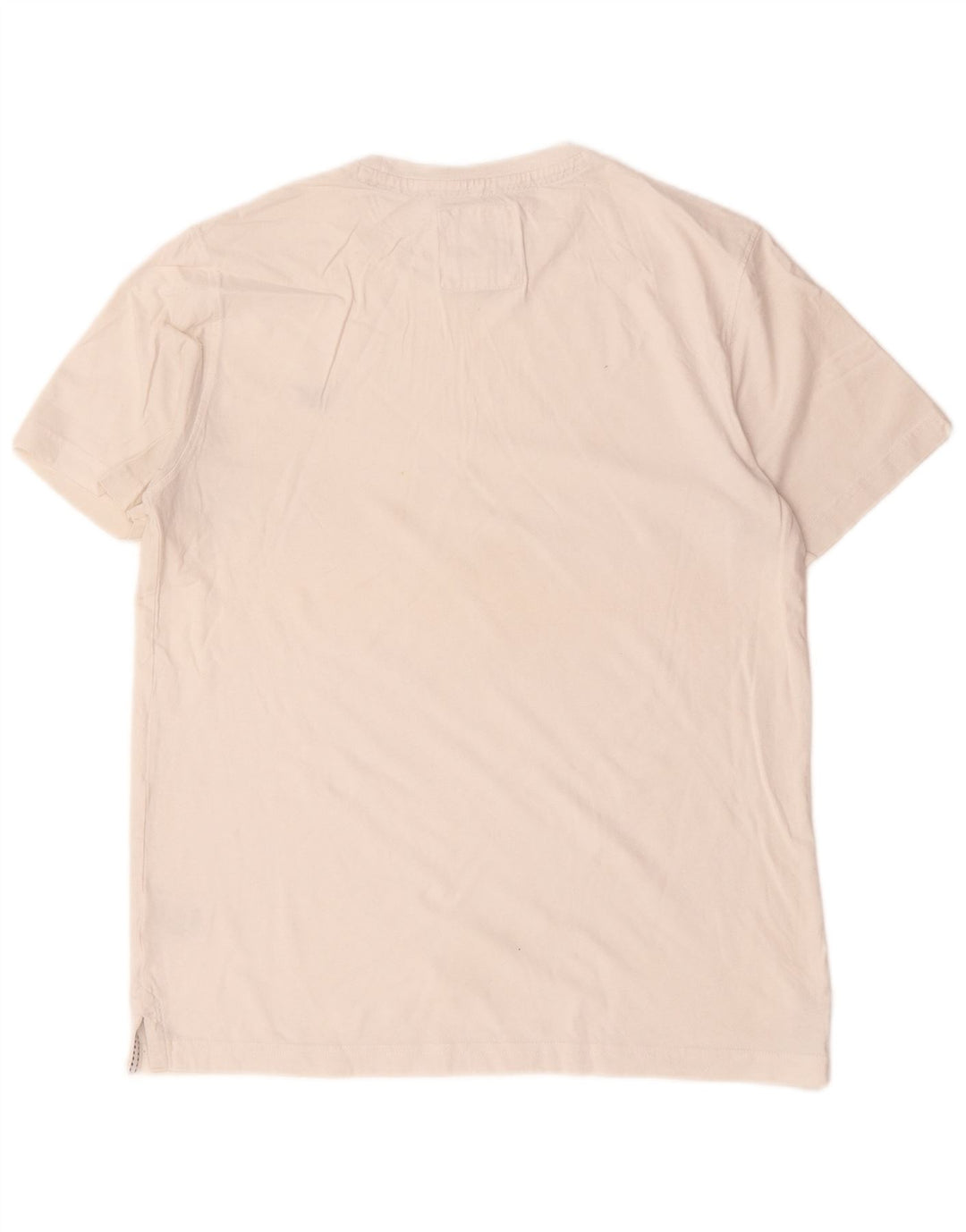 Crew Clothing Męski T-shirt Top Średniej Białej Bawełny