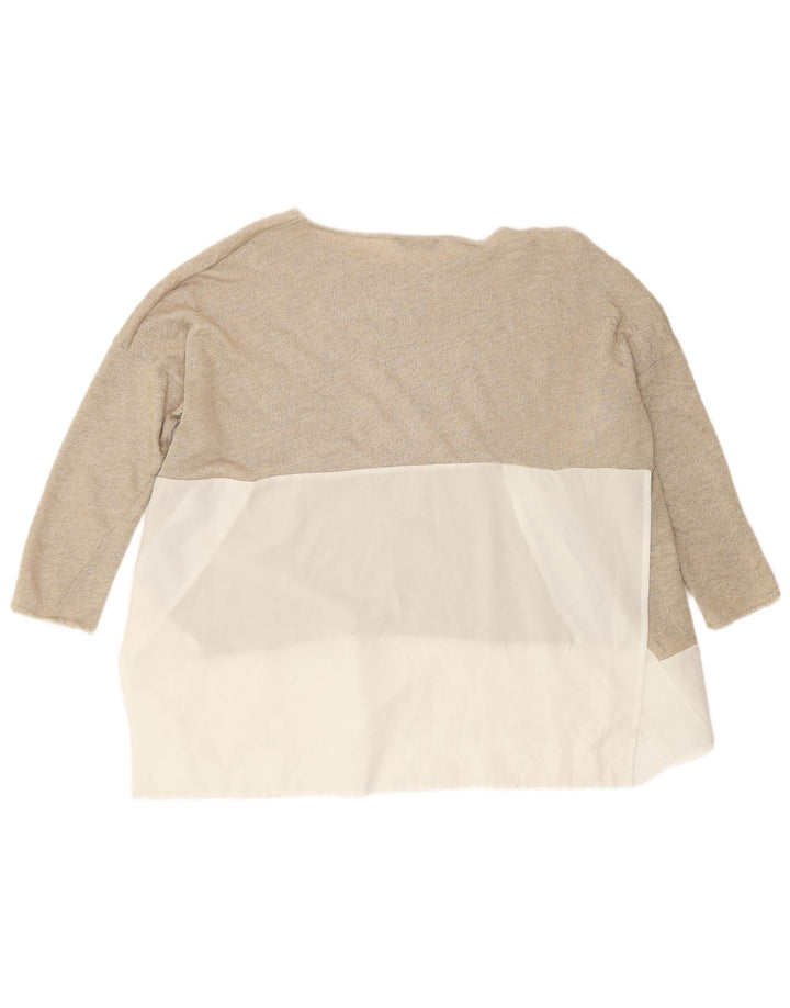 Damska bluzka oversize Zara Top UK 10 Small Gold Colorblock