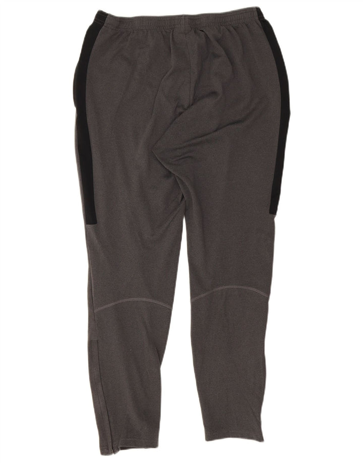 Męskie spodnie dresowe Nike Dri Fit, małe, szare, poliestrowe
