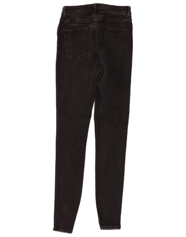 Damskie jeansy skinny M&Co UK 10 Small W26 L28 Czarna bawełna