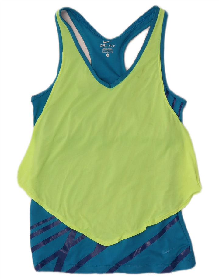 Damska kamizelka Nike Dri Fit Top UK 12 Średni Niebieski