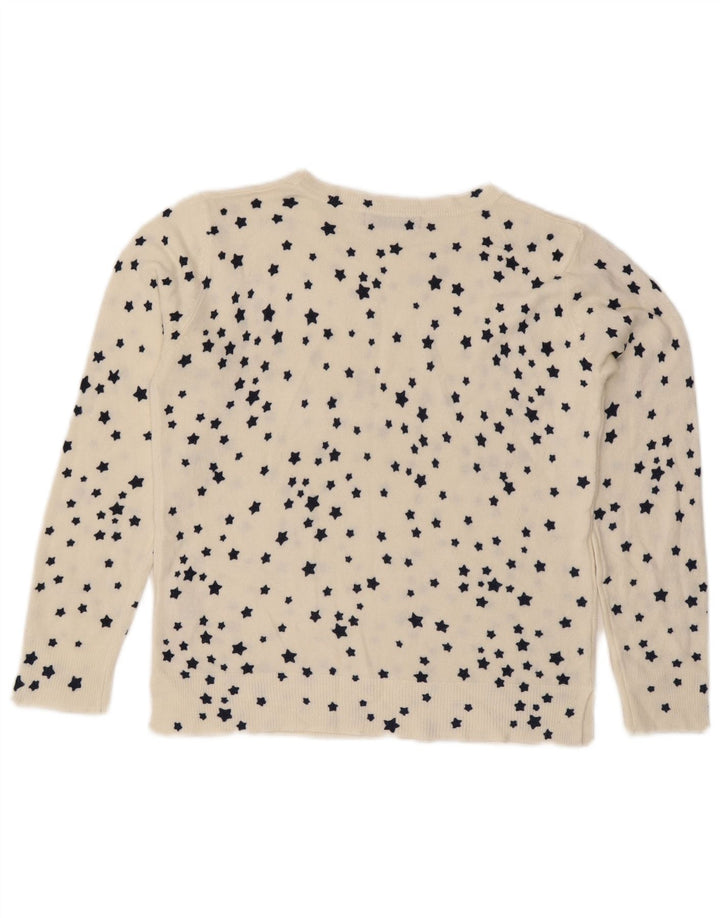 Marks & Spencer Damski sweter z dekoltem w łódkę, UK 10, mały, biały