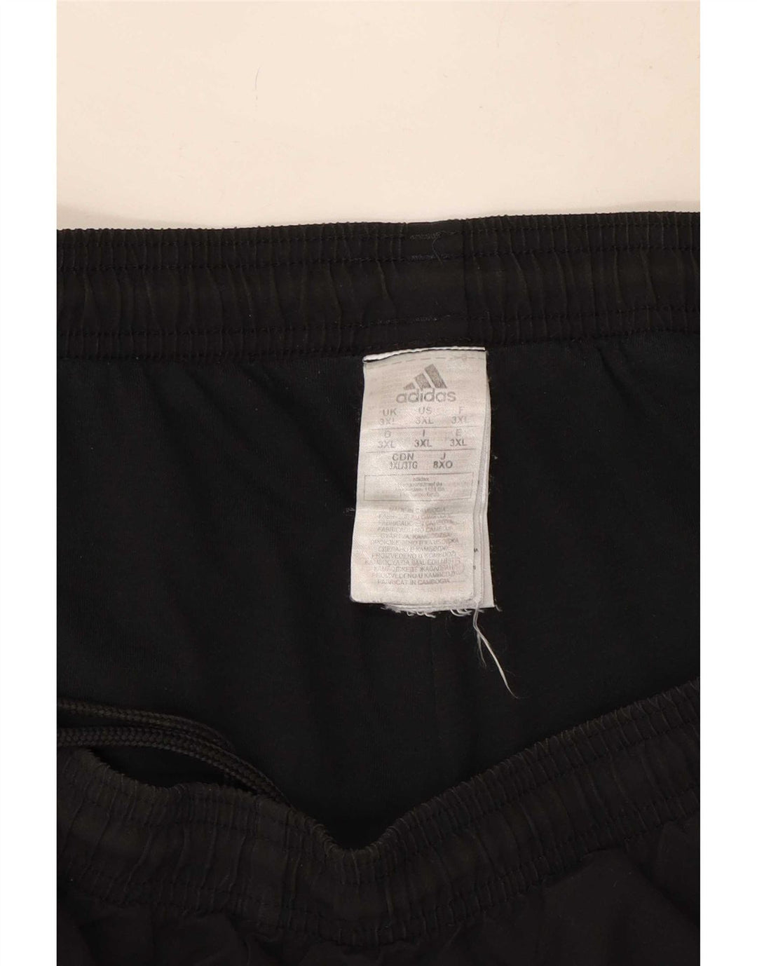 Adidas Męskie spodnie dresowe Joggery 3XL Czarny poliester