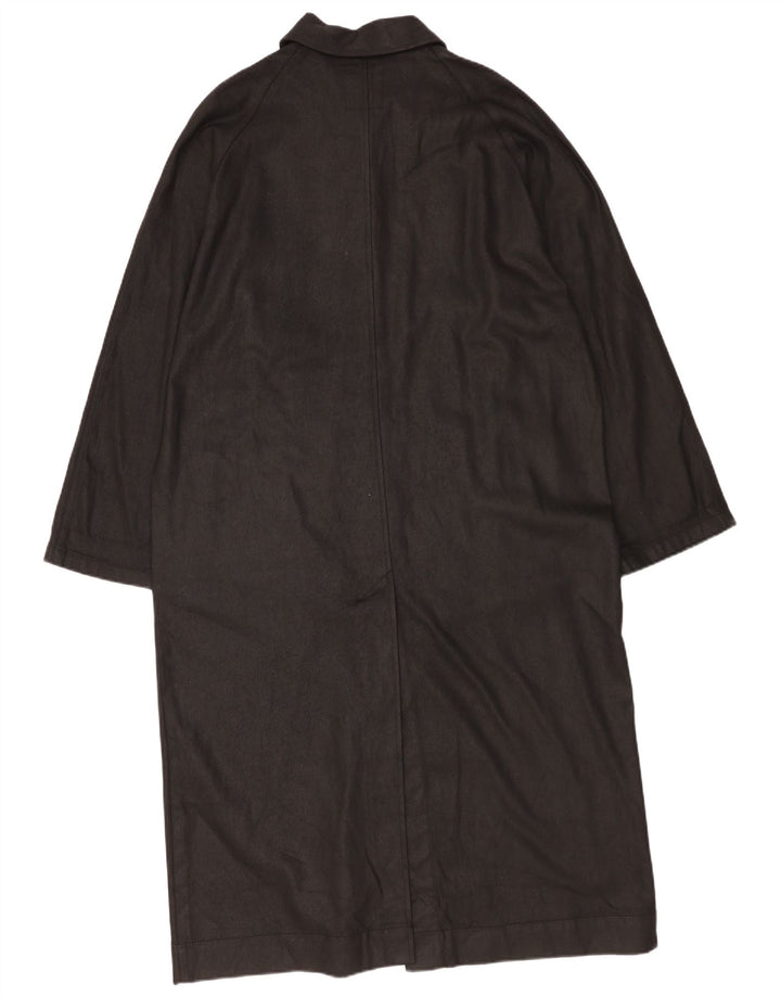 Damski płaszcz oversize Zara UK 14, średni czarny, bawełniany