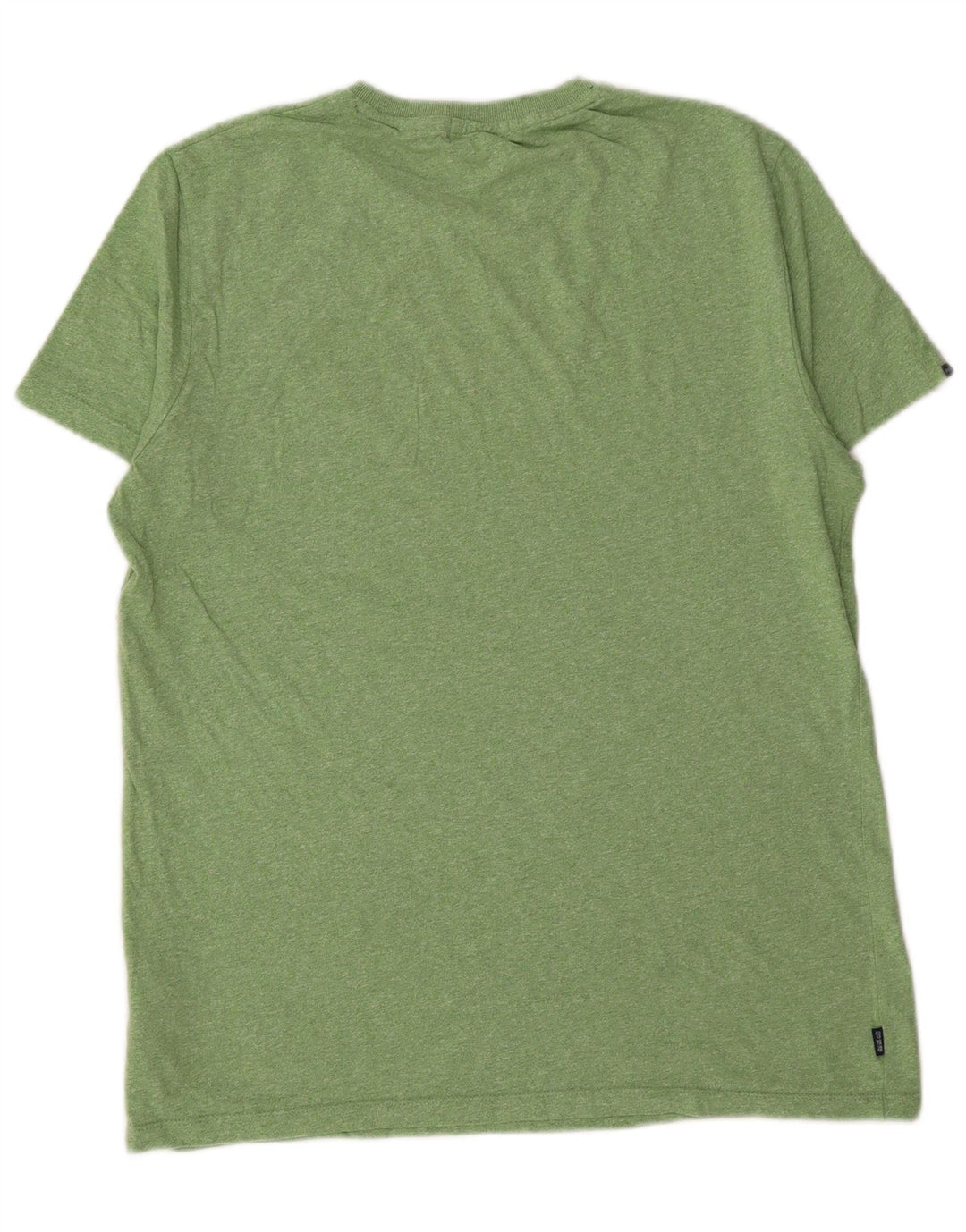 SUPERDRY Męski T-shirt Top, duży, zielony, bawełniany