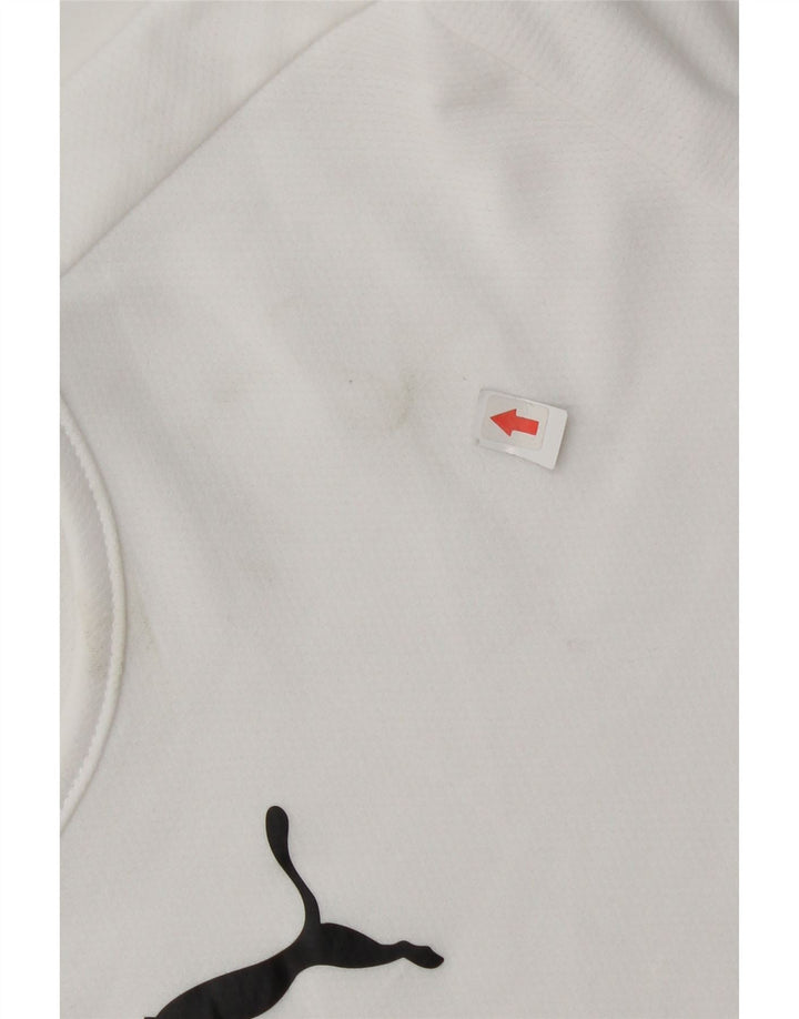 T-shirt chłopięcy Puma 13-14 lat, biały, z blokami kolorów