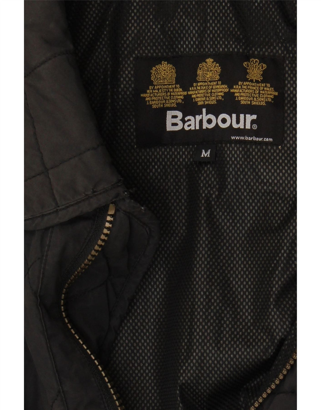 Męska pikowana kurtka Barbour UK 38, średnia czarna