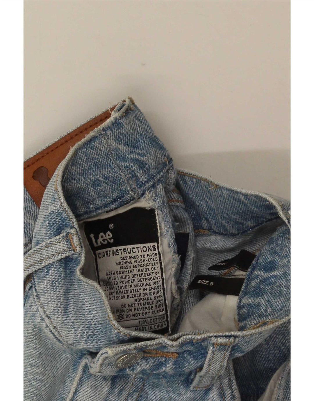 Damskie jeansy Lee Straight US 8 Medium W25 L30 Niebieskie, bawełniane