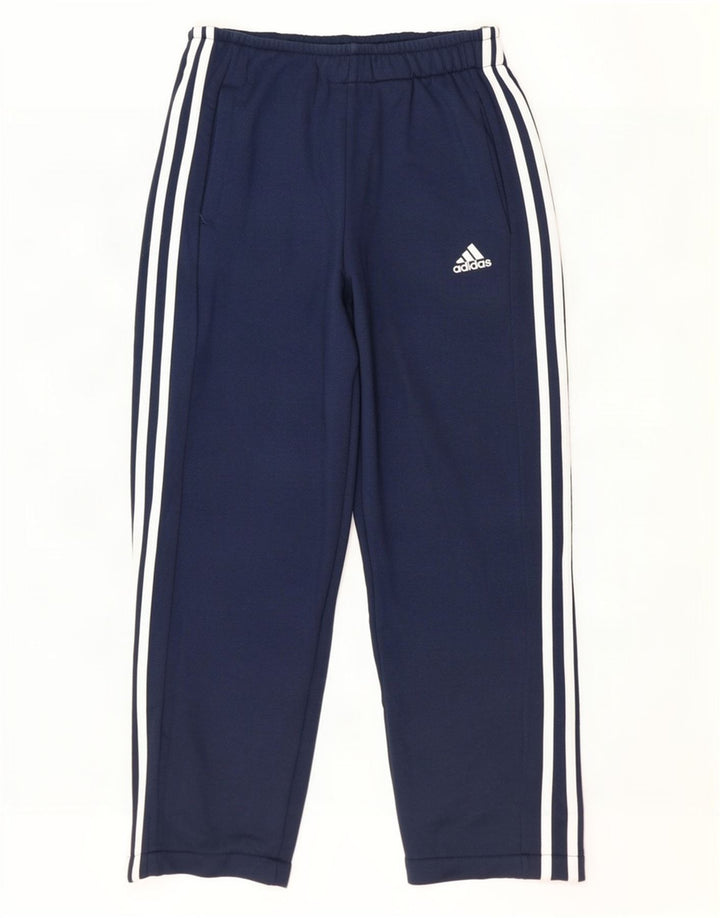 Męskie spodnie dresowe Adidas Climalite, małe, granatowe, z poliestru
