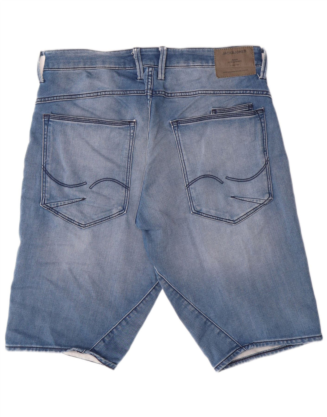Męskie spodenki jeansowe JACK & JONES, średnie W32, niebieskie, bawełniane
