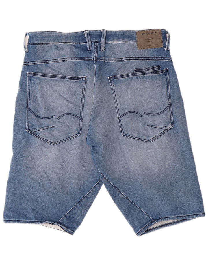 Męskie spodenki jeansowe JACK & JONES, średnie W32, niebieskie, bawełniane