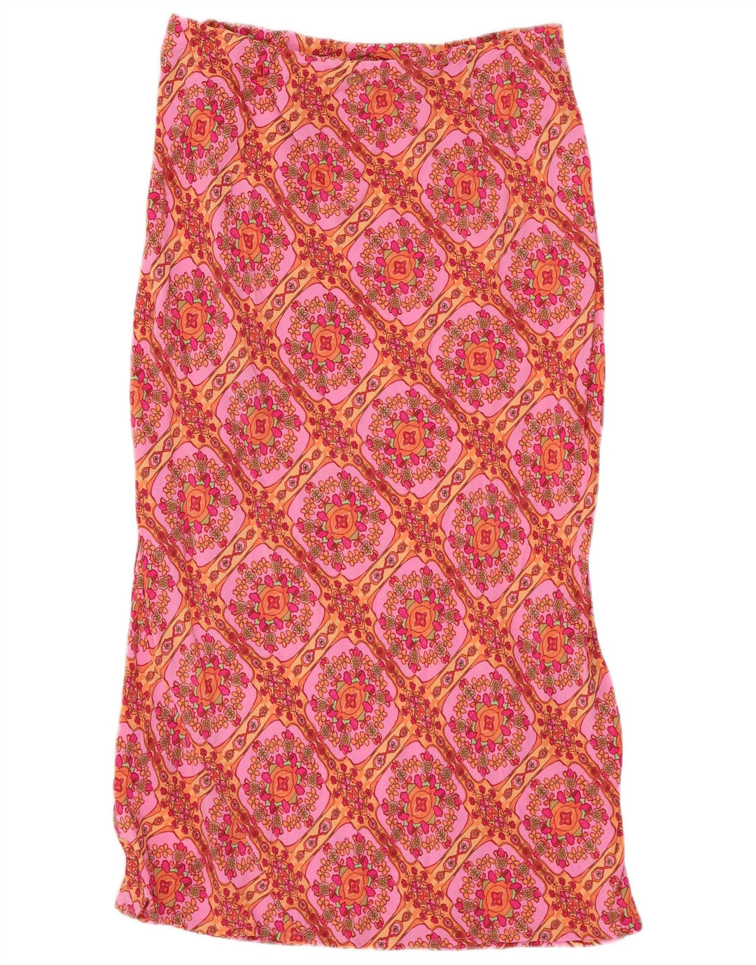 BILLABONG Damska prosta spódnica mała W27 różowa wiskoza w kwiaty