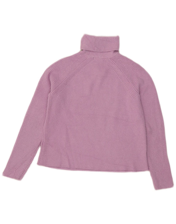 Marks & Spencer Damski sweter z golfem, UK 10, mały fioletowy