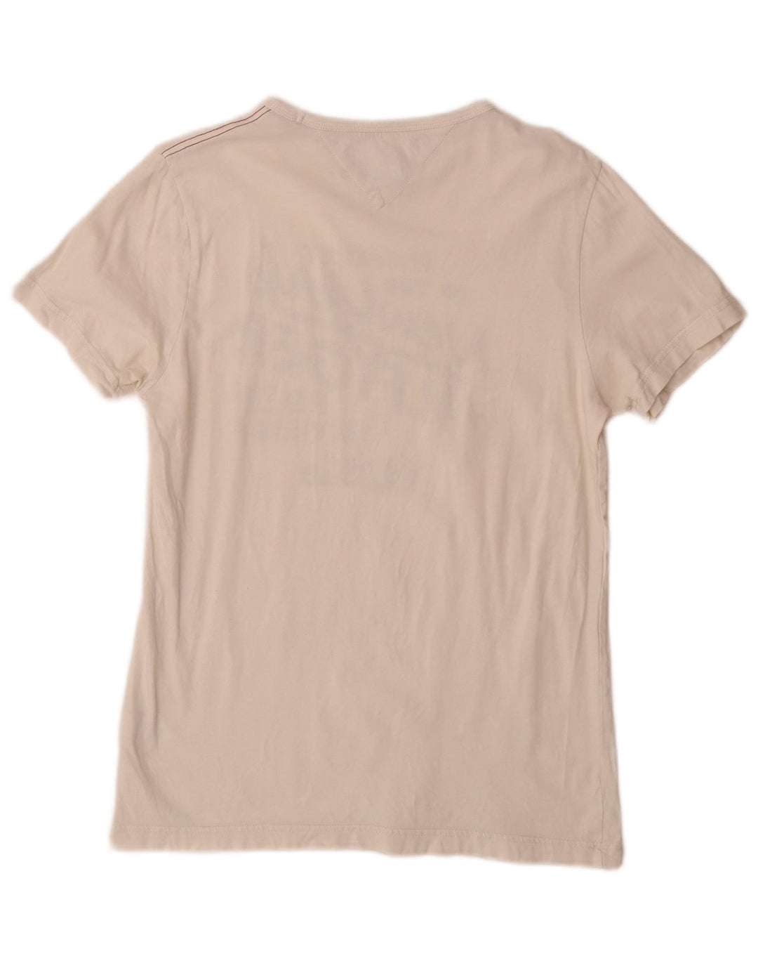 Męski T-shirt z grafiką Tommy Hilfiger, mały, biały, bawełniany