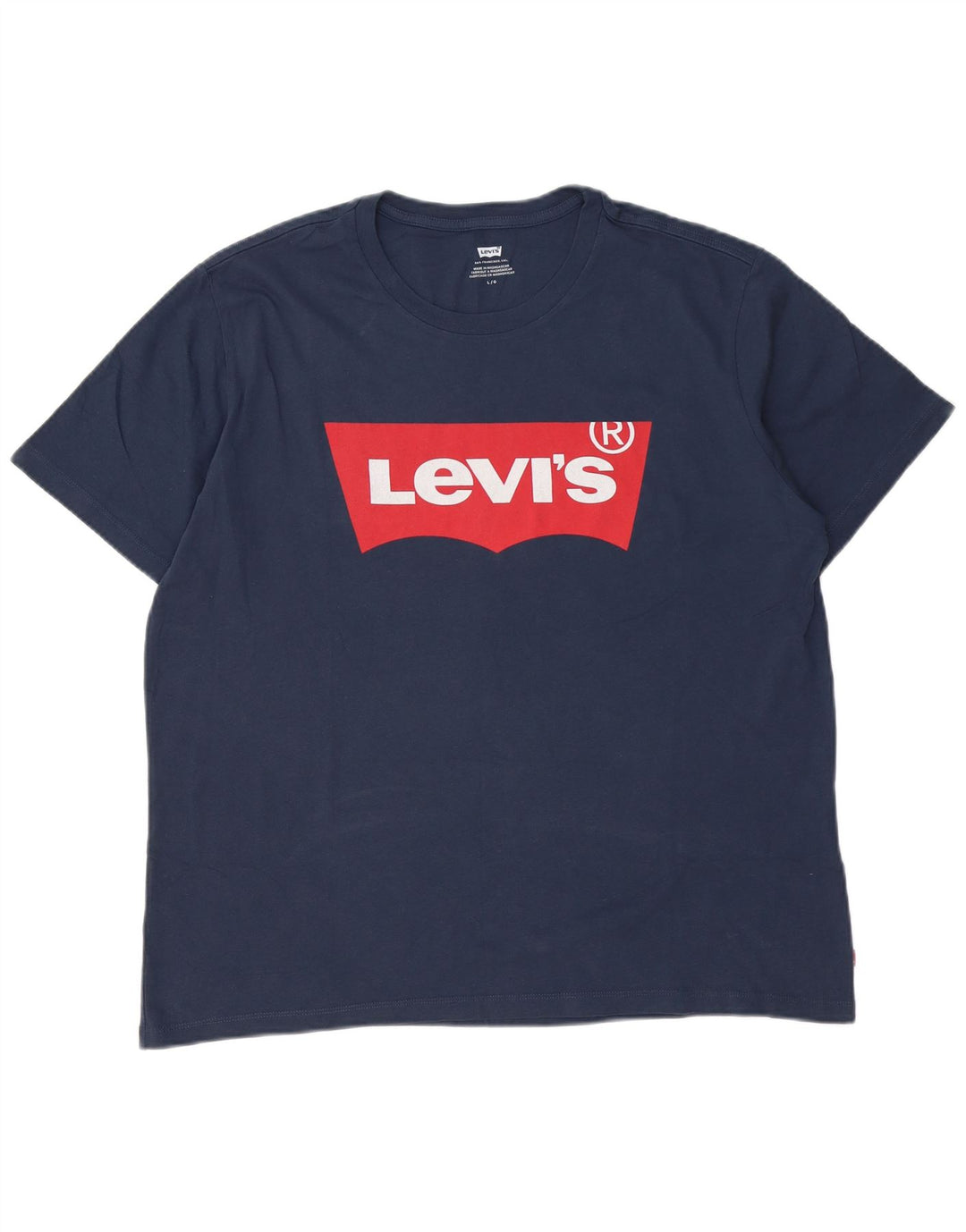 Męski T-shirt z grafiką Levi's, duży, granatowy