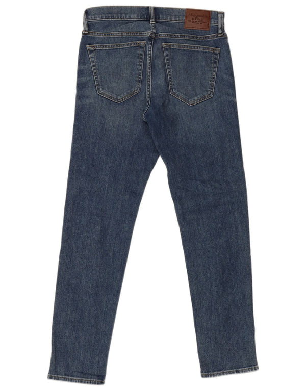 Męskie jeansy obcisłe Abercrombie & Fitch W30 L30, niebieskie, bawełniane