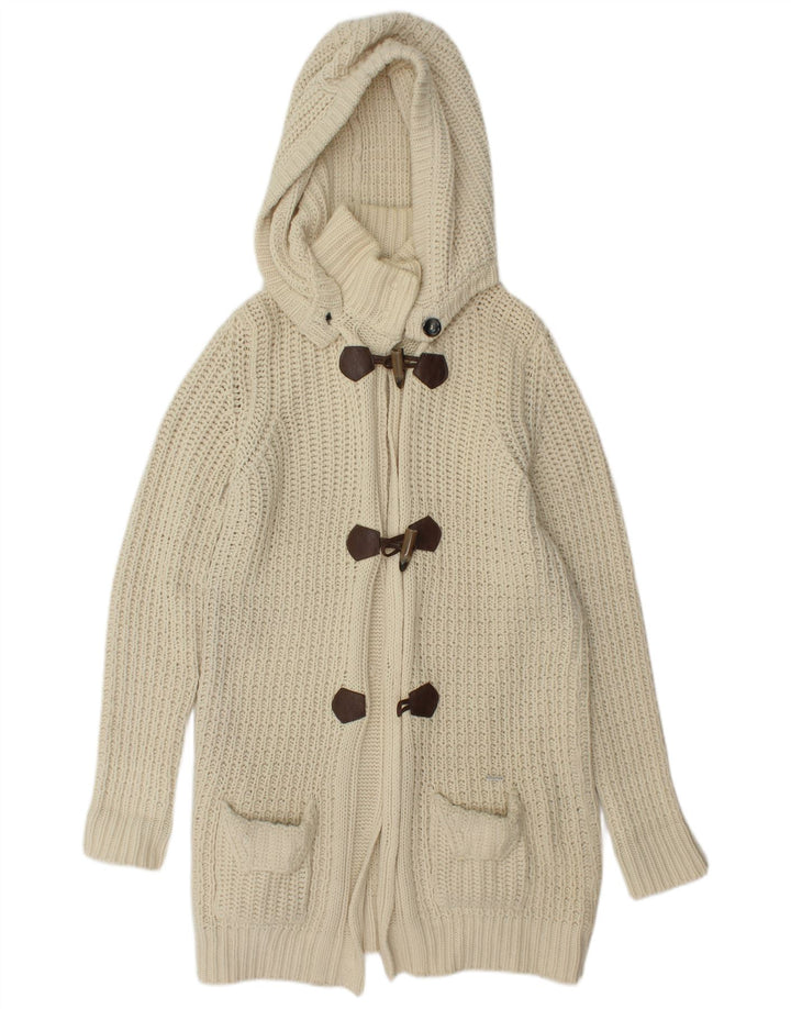 WOOLRICH Damski sweter oversize o przedłużonym kroju UK 10, mały w kolorze złamanej bieli