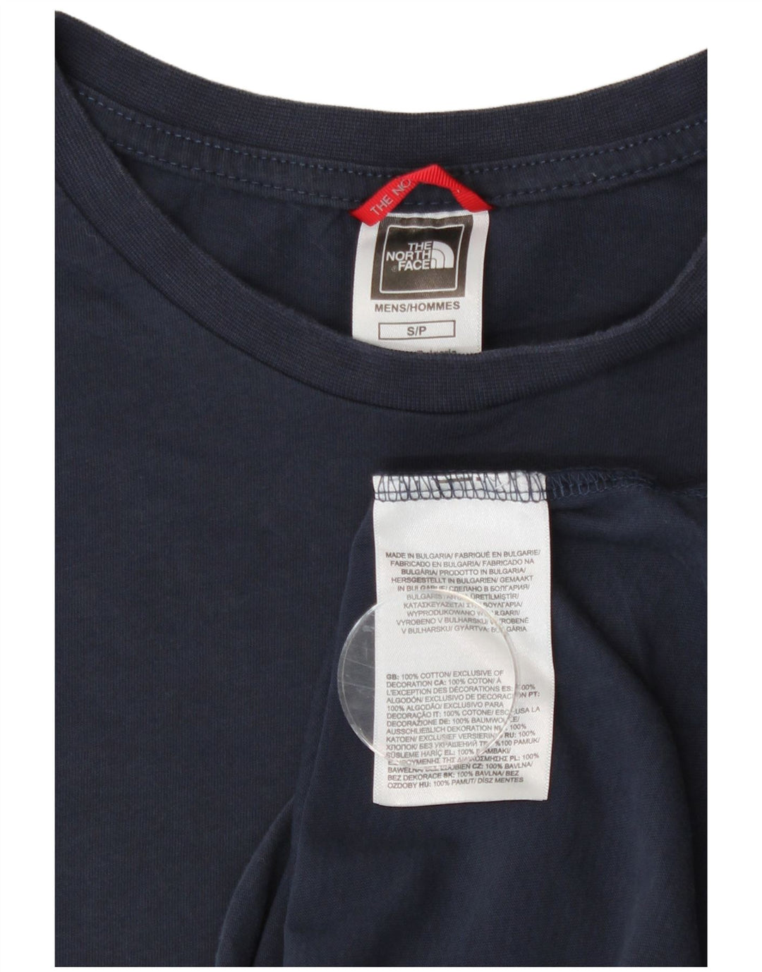 T-shirt męski The North Face, mały, granatowy, bawełniany
