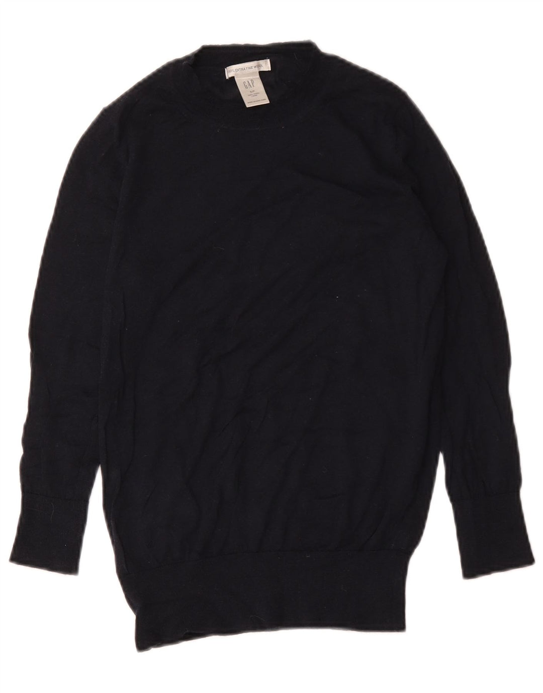 Sweter damski Gap z okrągłym dekoltem UK 10, mały, granatowy, wełniany