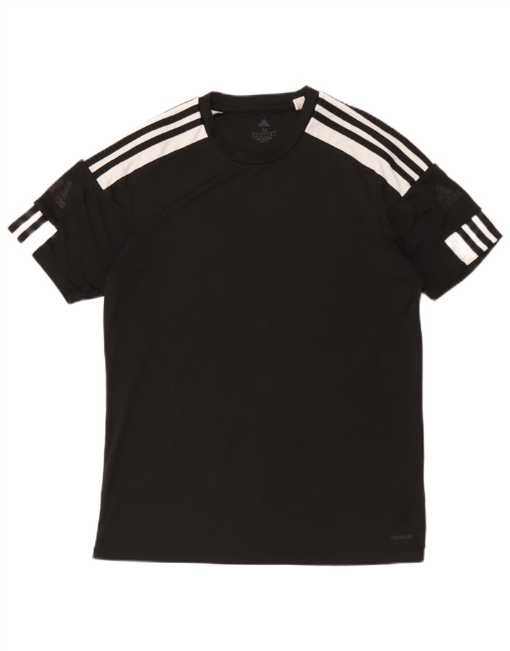 Męska koszulka Adidas Aeroready Top, średni czarny poliester z blokami kolorów