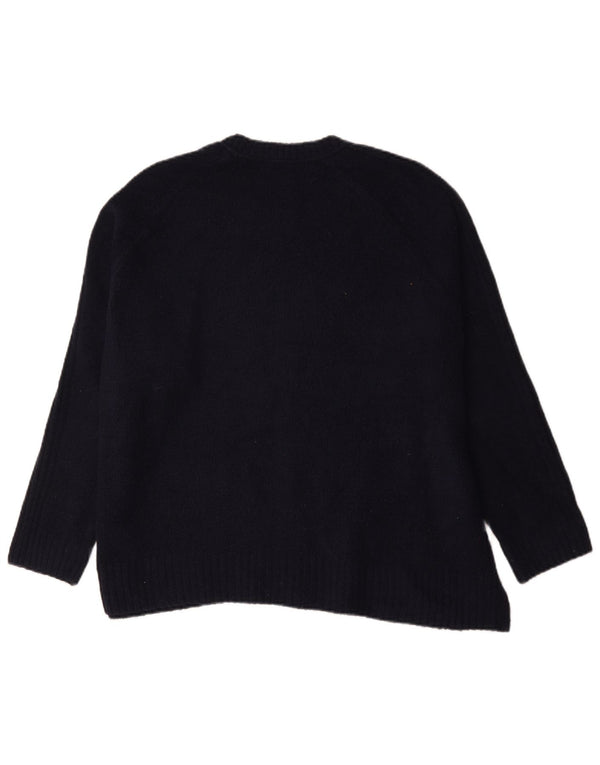 Marks & Spencer Damski sweter z okrągłym dekoltem, UK 18 XL, granatowy