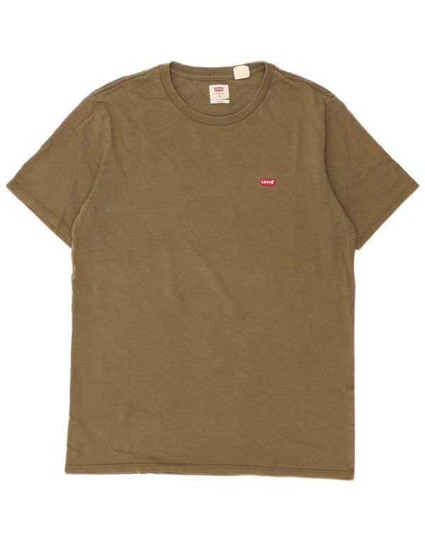 Męski t-shirt Levi's Top, mały, khaki