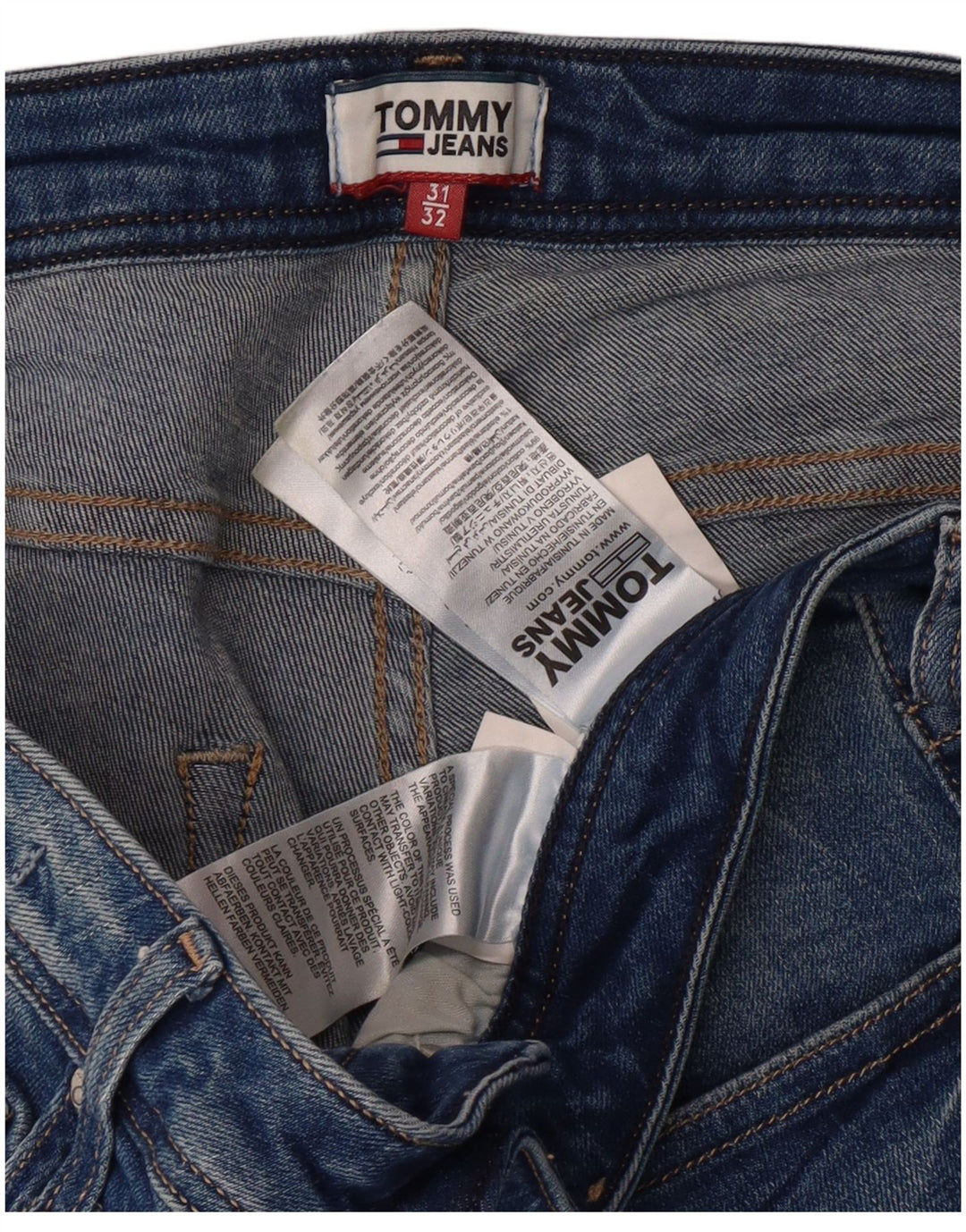 Damskie jeansy ze stretchem Tommy Hilfiger W31 L32 Niebieskie, bawełniane, klasyczne