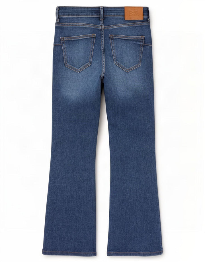 Jeansy damskie Bootcut Zara EU 38 Small W28 L28 Niebieskie
