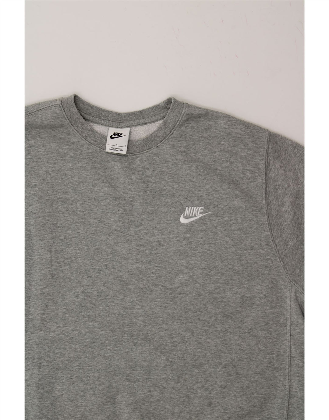 Męski sweter NIKE, duży, szary, bawełniany