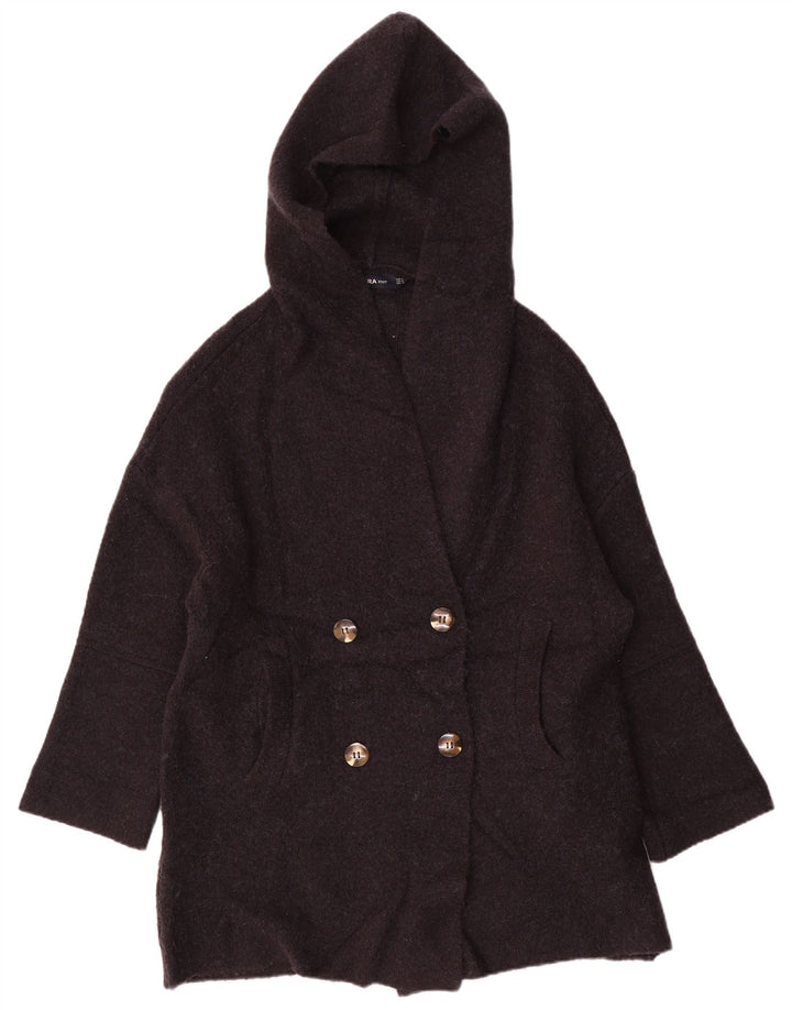 Damski sweter oversize z kapturem Zara UK 14, średni granatowy