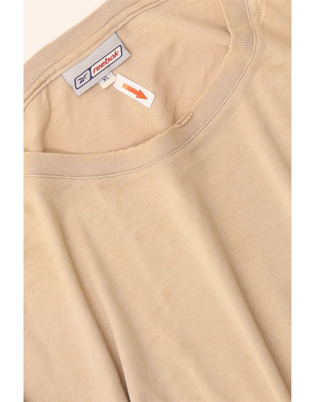 T-shirt męski Reebok Top XL, beżowy, bawełniany